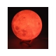 Lampka Nocna 3D Księżyc MOONLIGHT RGB z Pilotem - Kolorowa Lampa Biurkowa